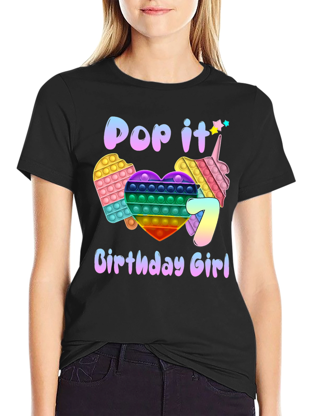 Pop It Birthday Girl T-Shirt