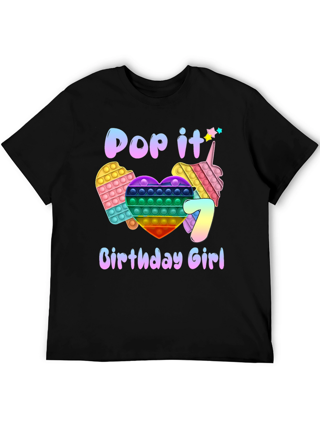 Pop It Birthday Girl T-Shirt
