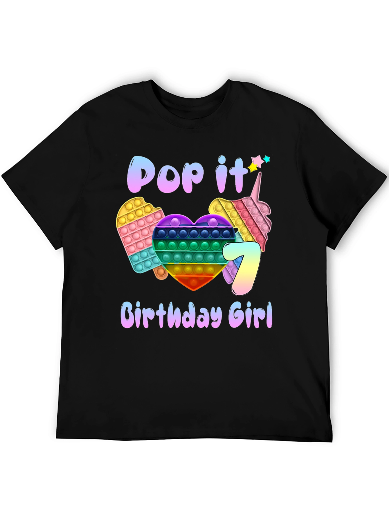 Pop It Birthday Girl T-Shirt