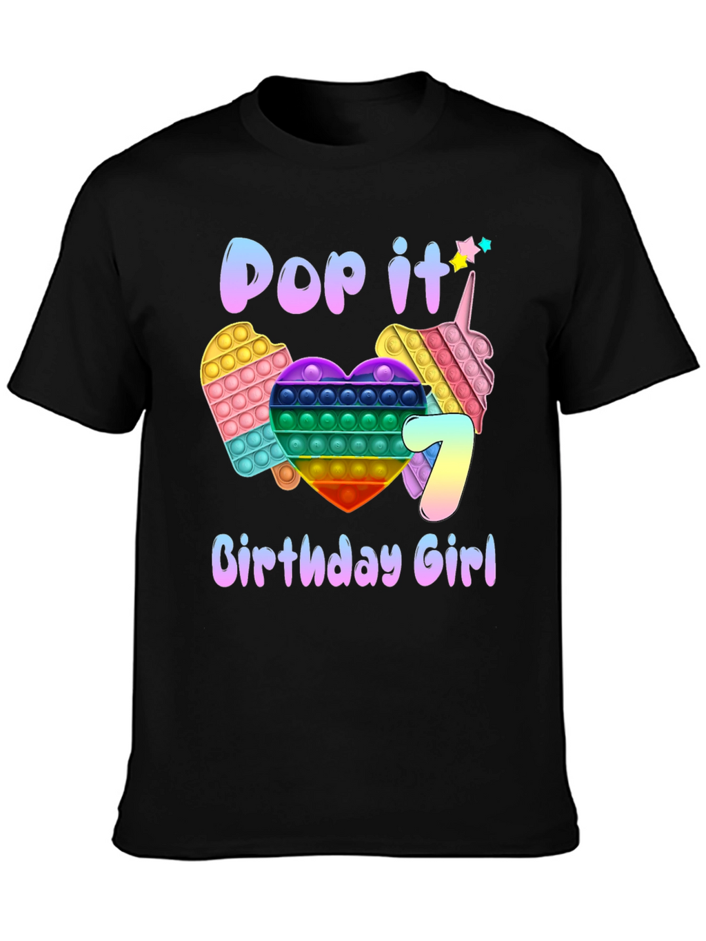 Pop It Birthday Girl T-Shirt