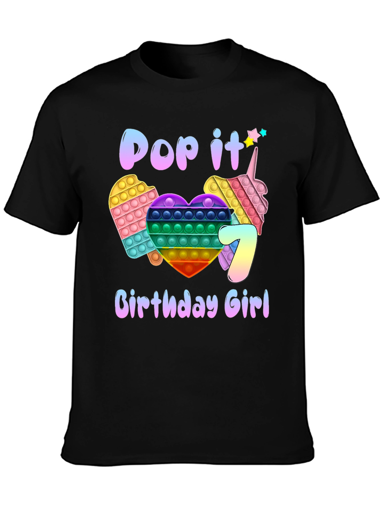 Pop It Birthday Girl T-Shirt