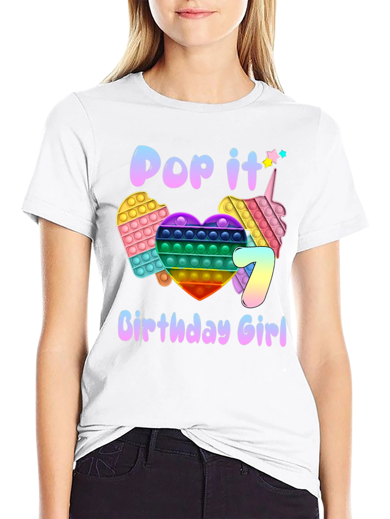 Pop It Birthday Girl T-Shirt