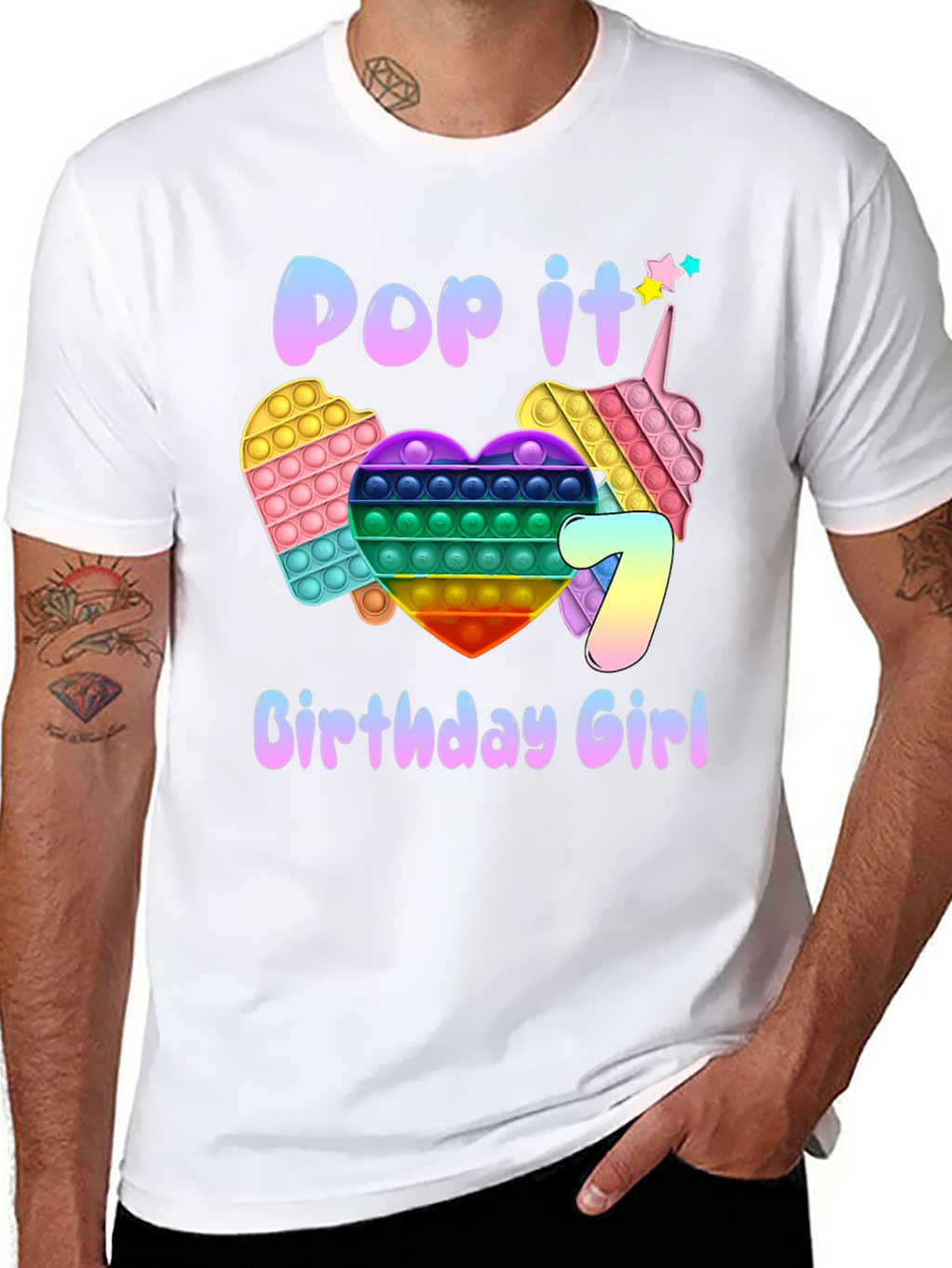 Pop It Birthday Girl T-Shirt