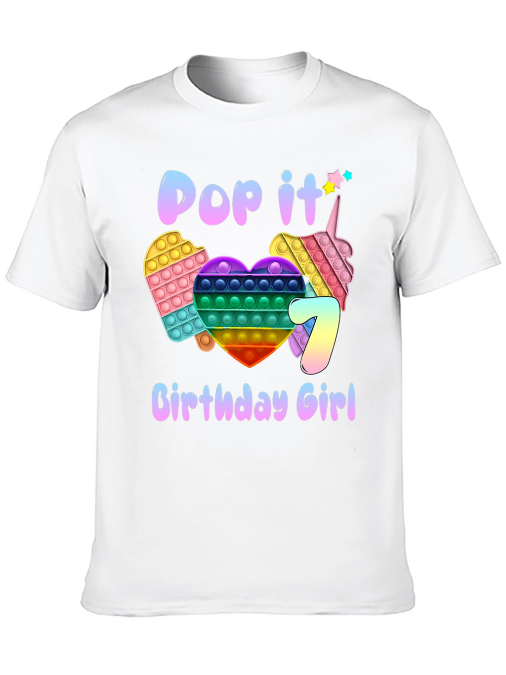 Pop It Birthday Girl T-Shirt