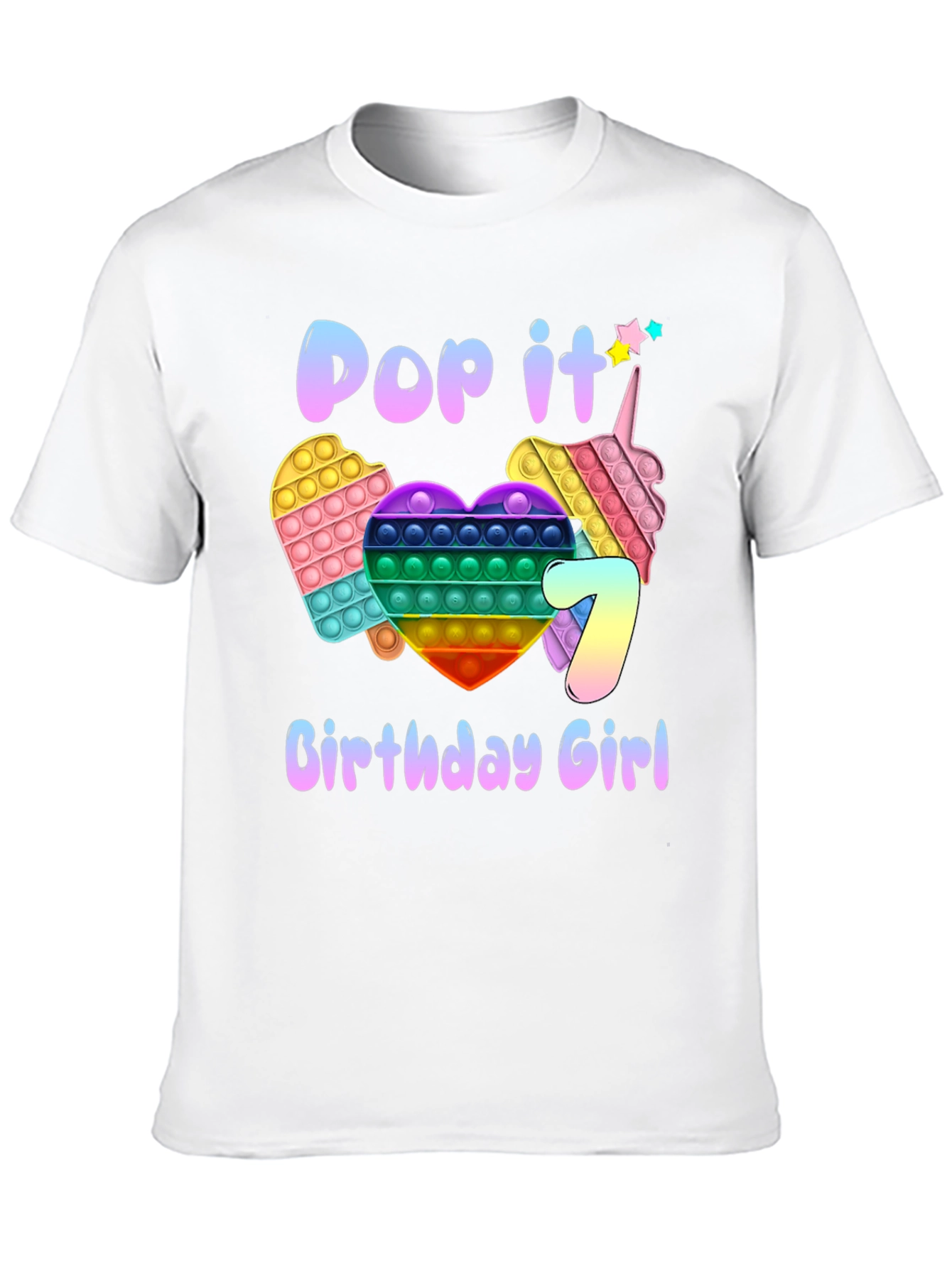 Pop It Birthday Girl T-Shirt