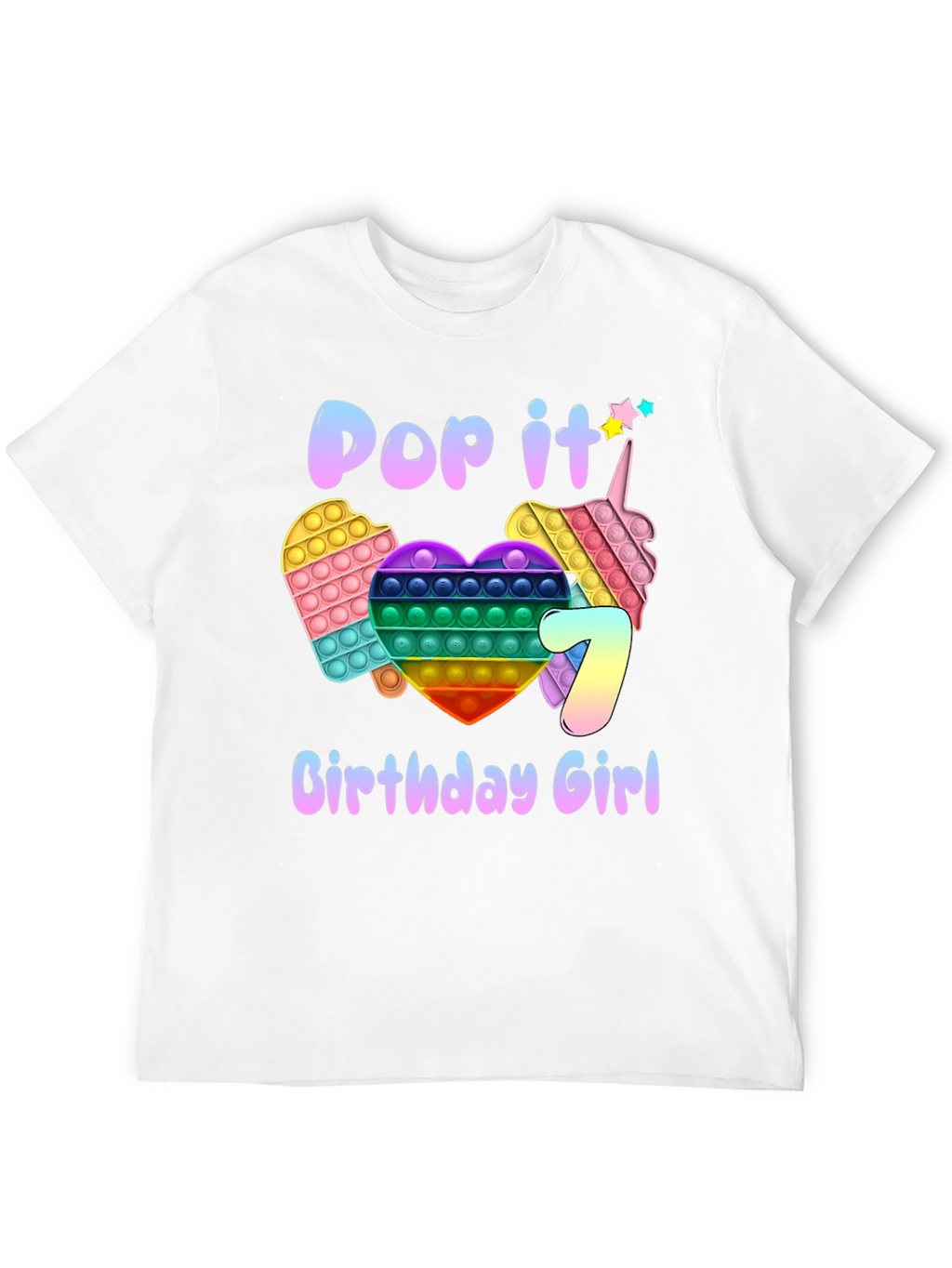 Pop It Birthday Girl T-Shirt