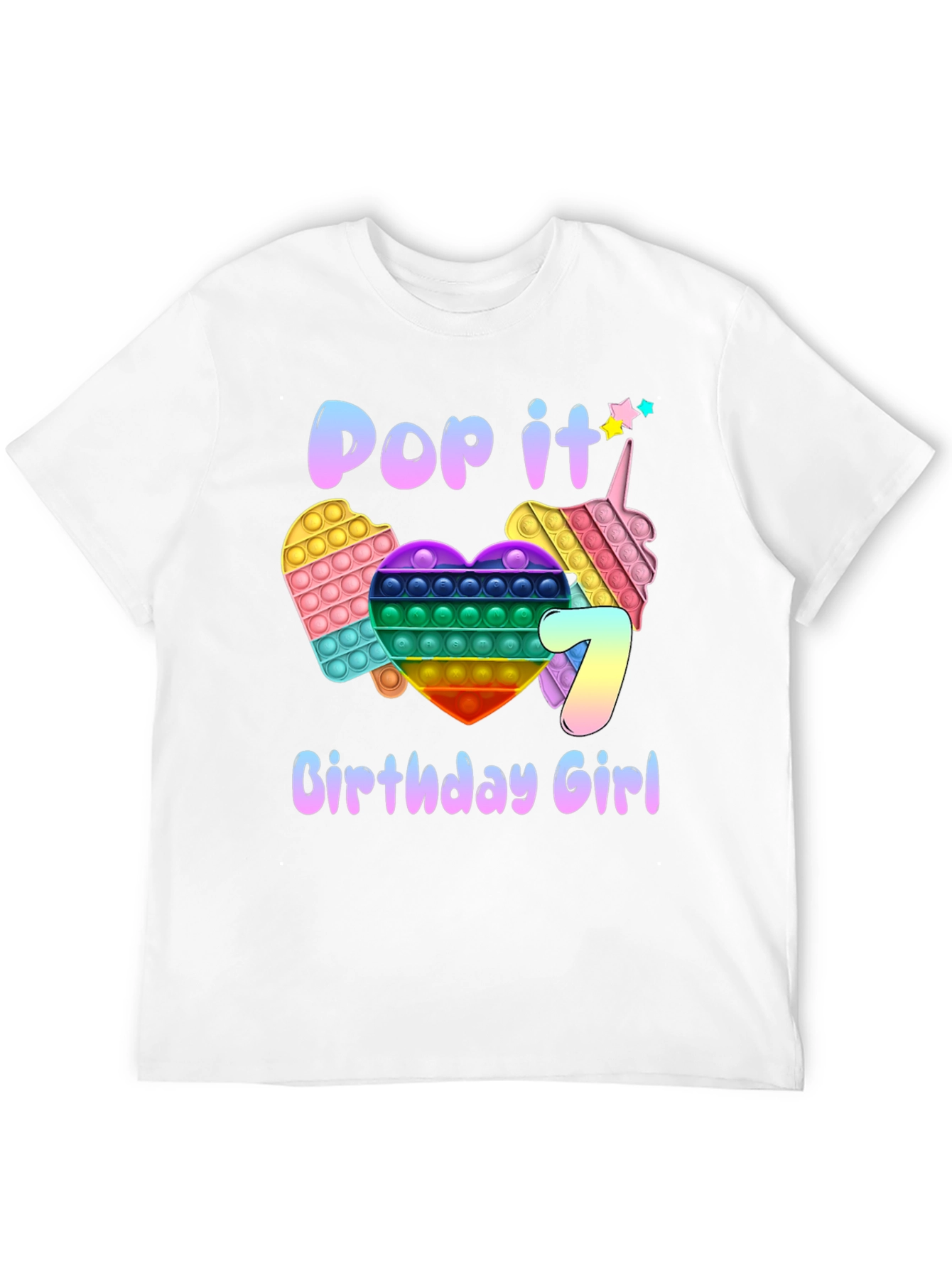Pop It Birthday Girl T-Shirt
