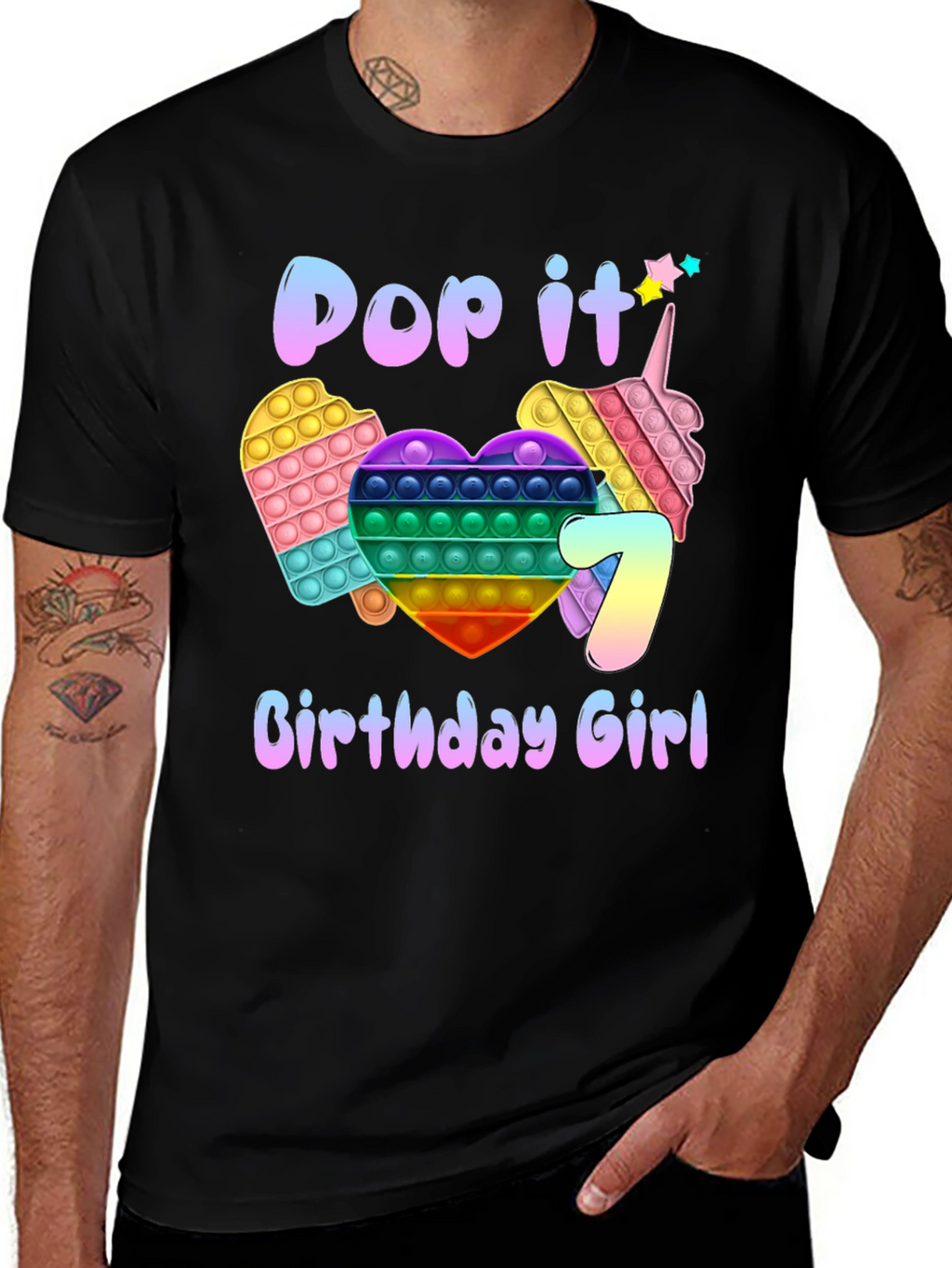 Pop It Birthday Girl T-Shirt