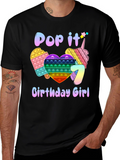 Pop It Birthday Girl T-Shirt