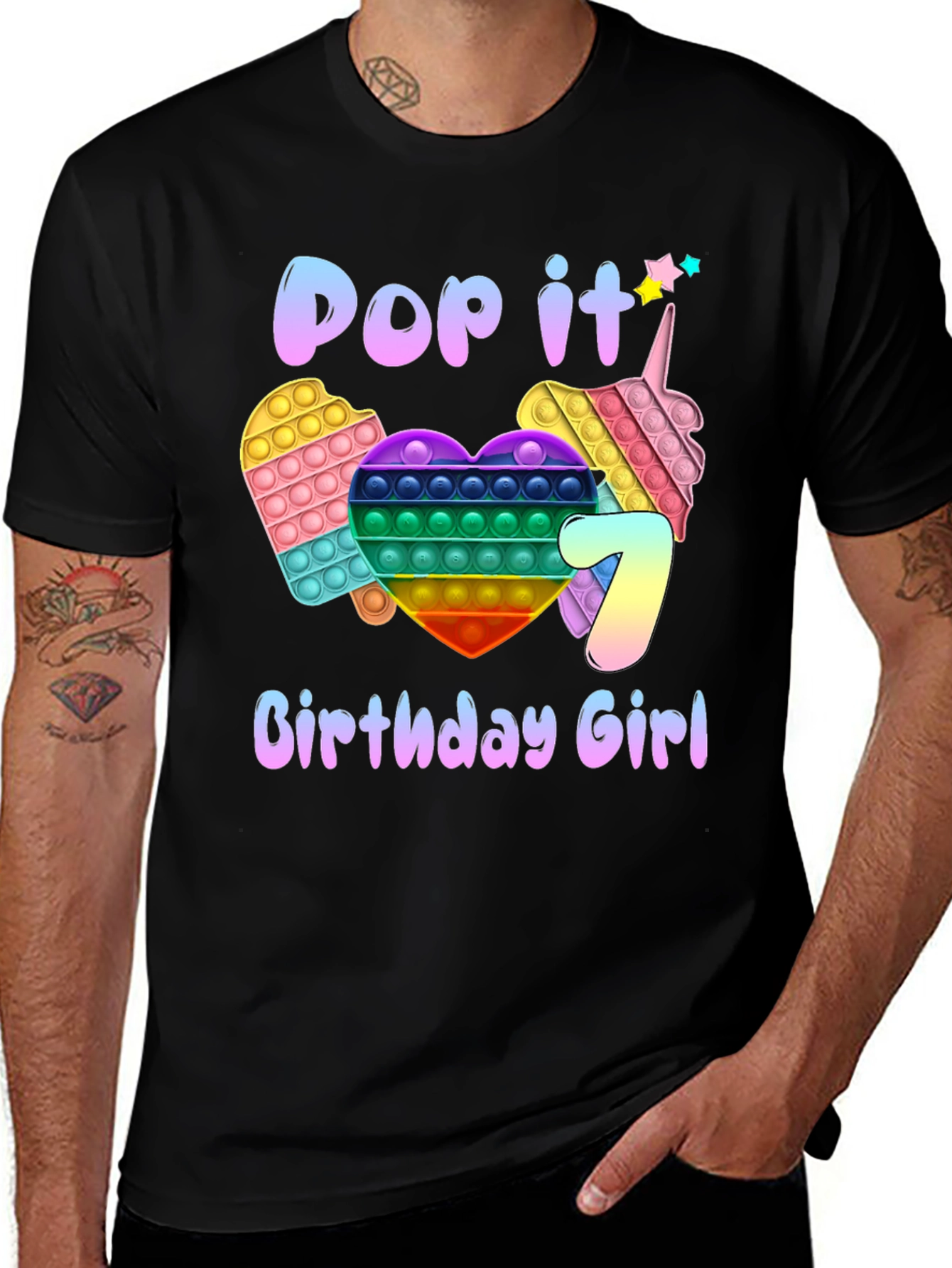 Pop It Birthday Girl T-Shirt
