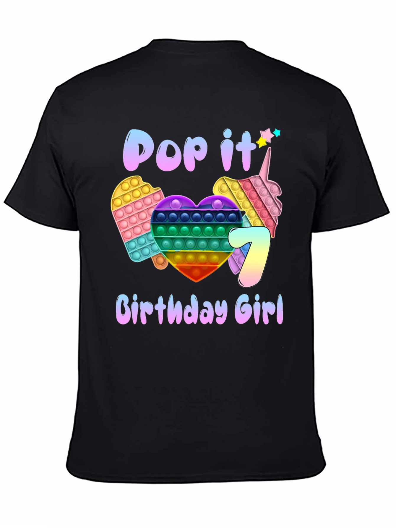 Pop It Birthday Girl T-Shirt
