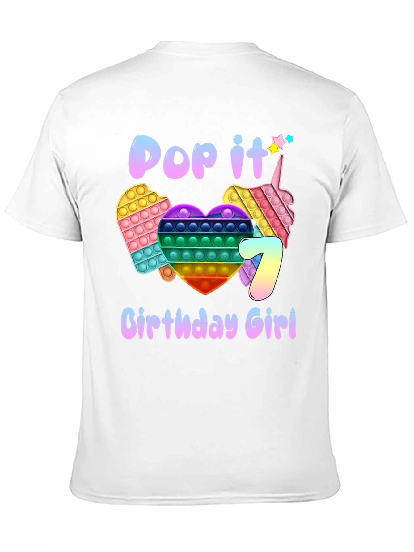 Pop It Birthday Girl T-Shirt