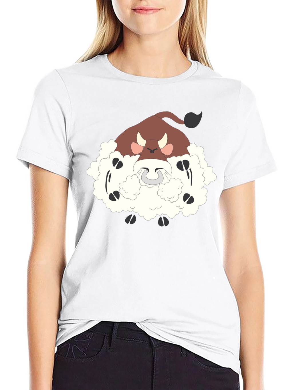 Funny Bouffalant Cartoon T-Shirt
