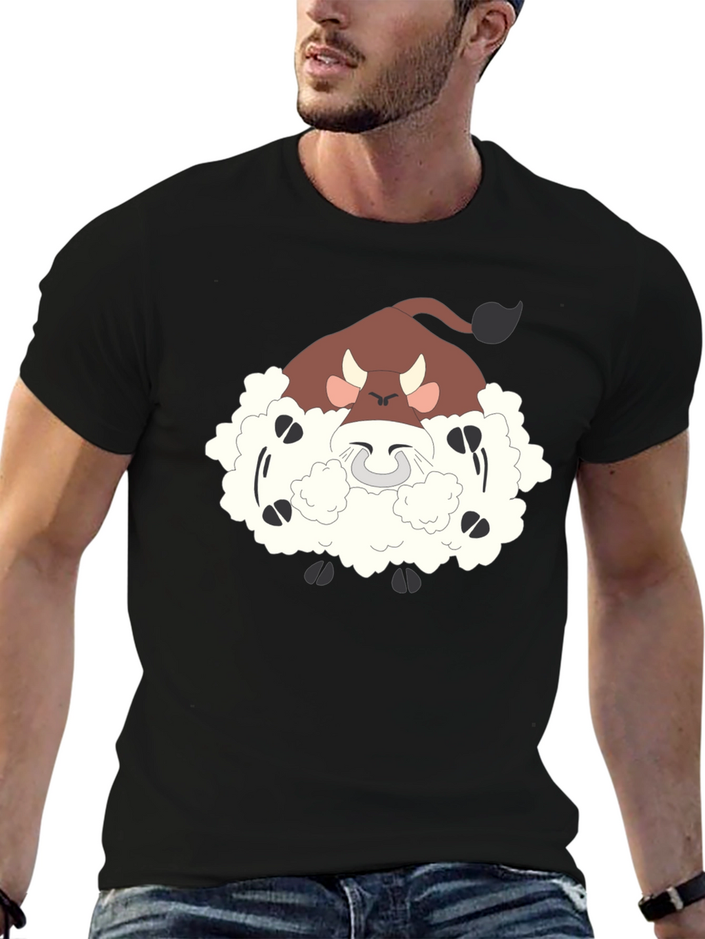 Funny Bouffalant Cartoon T-Shirt