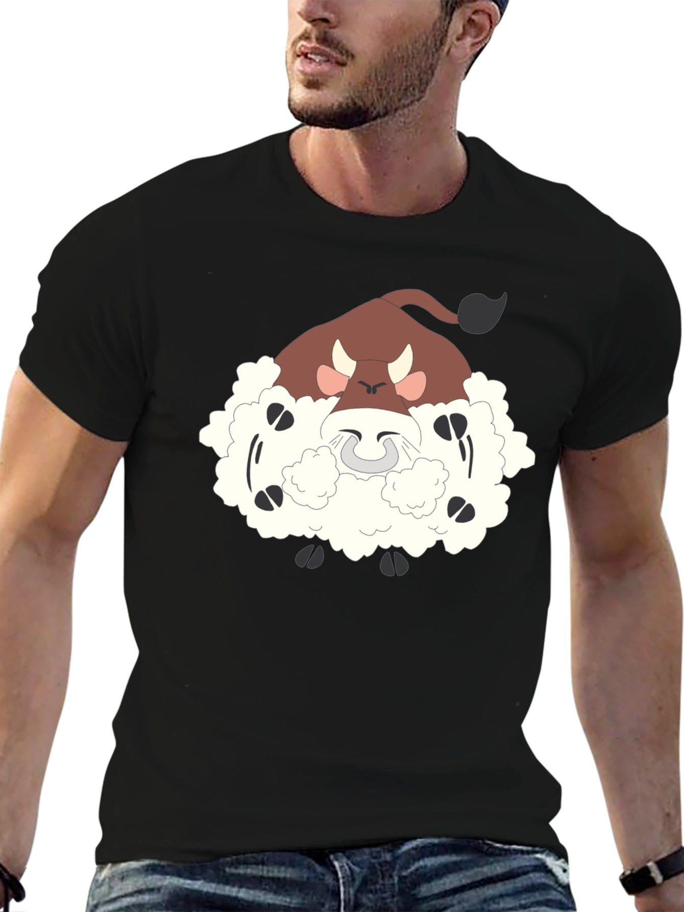 Funny Bouffalant Cartoon T-Shirt