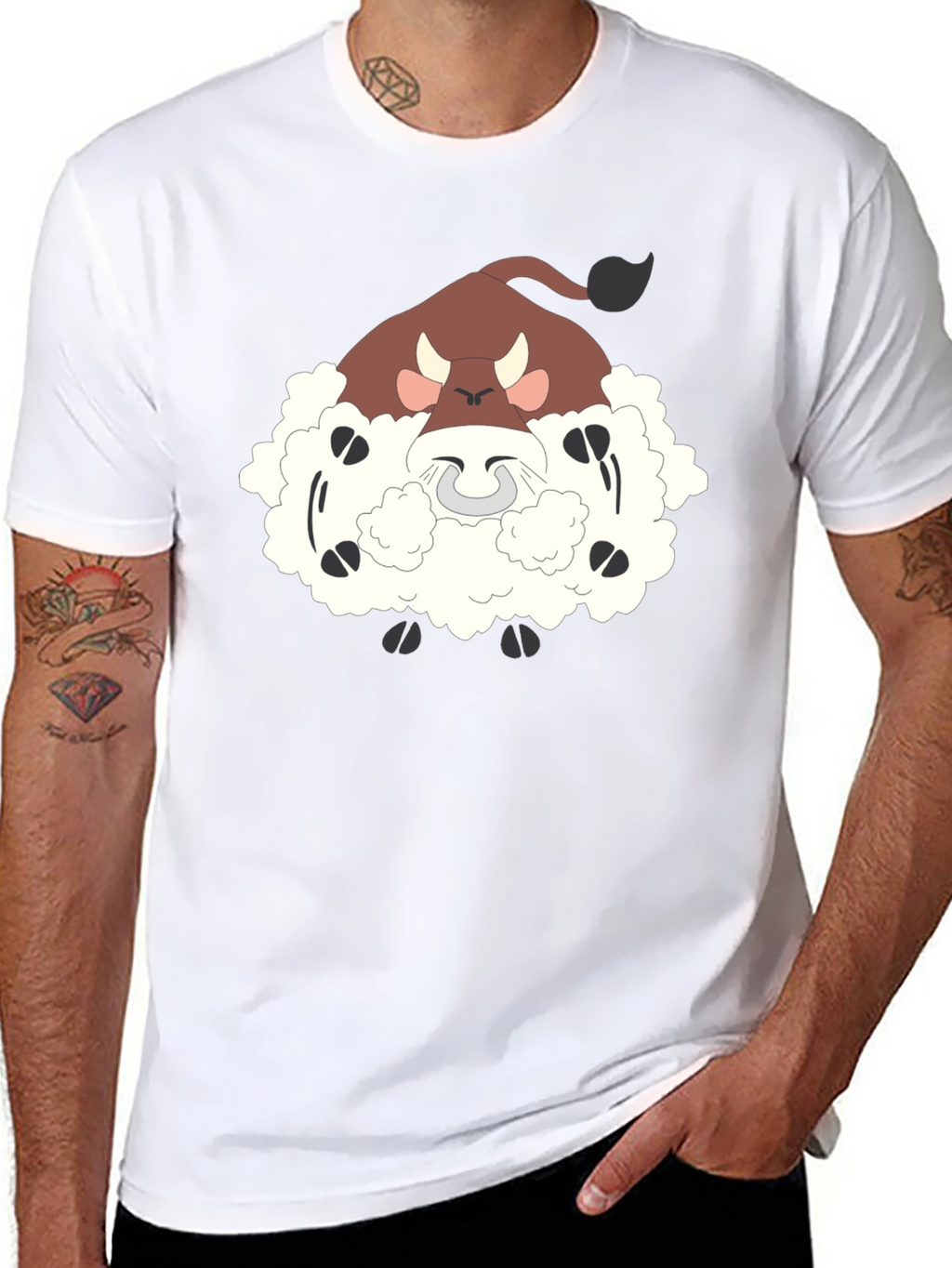 Funny Bouffalant Cartoon T-Shirt