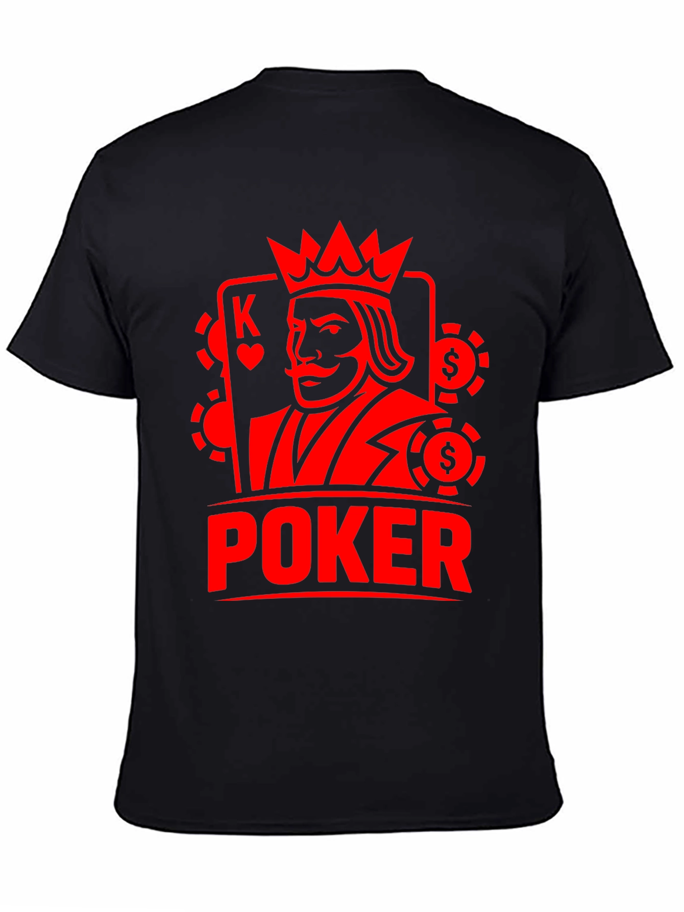 Poker King Graphic Tee - Casino Card Game Shirt