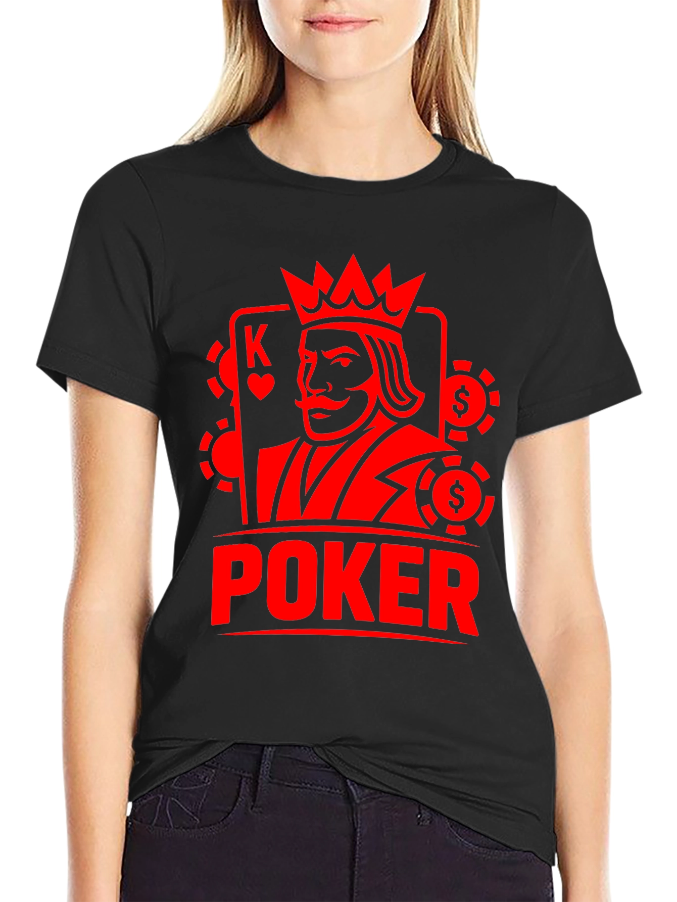 Poker King Graphic Tee - Casino Card Game Shirt