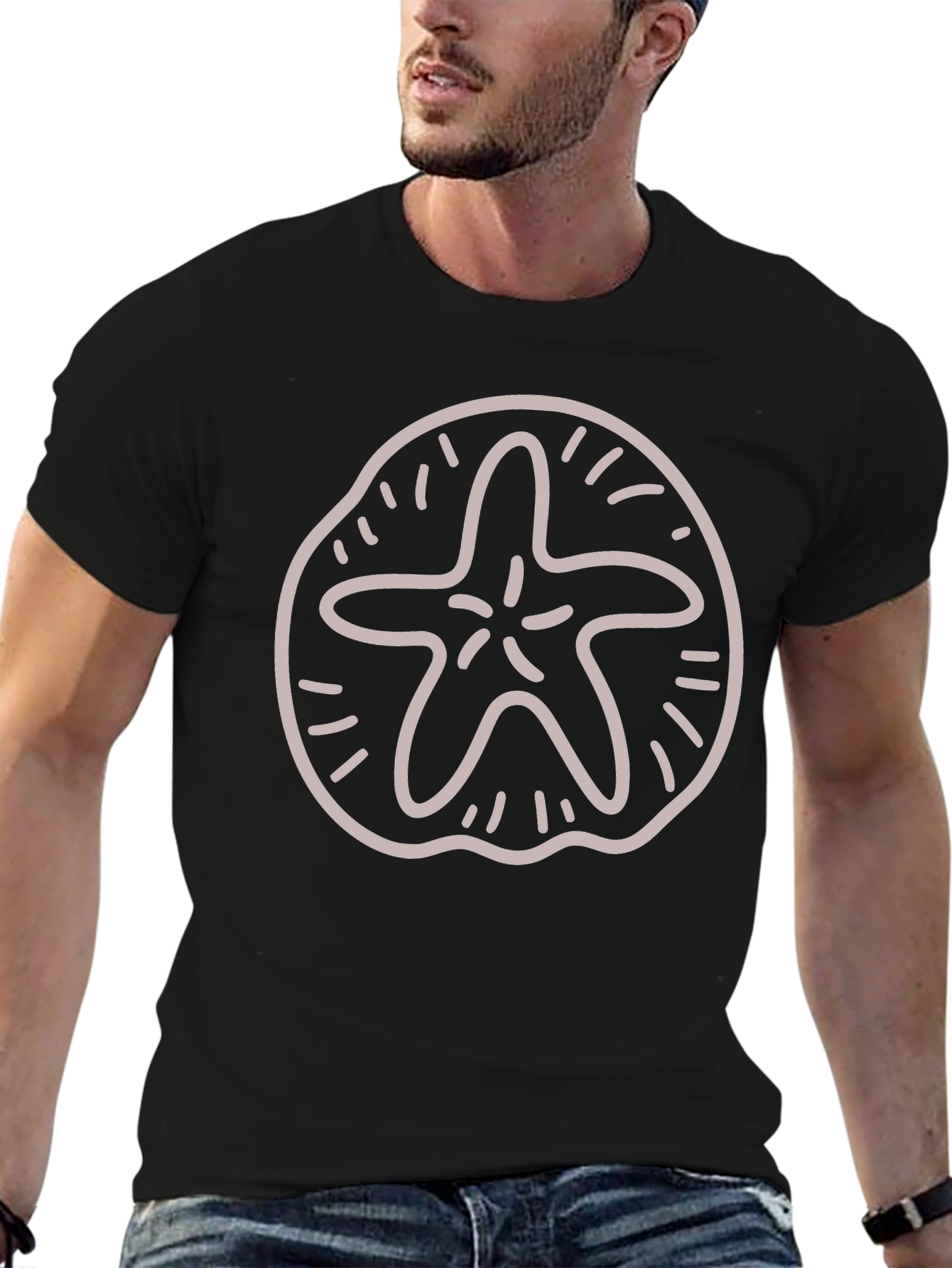 Sand Dollar Graphic Tee - Beach Lovers T-Shirt