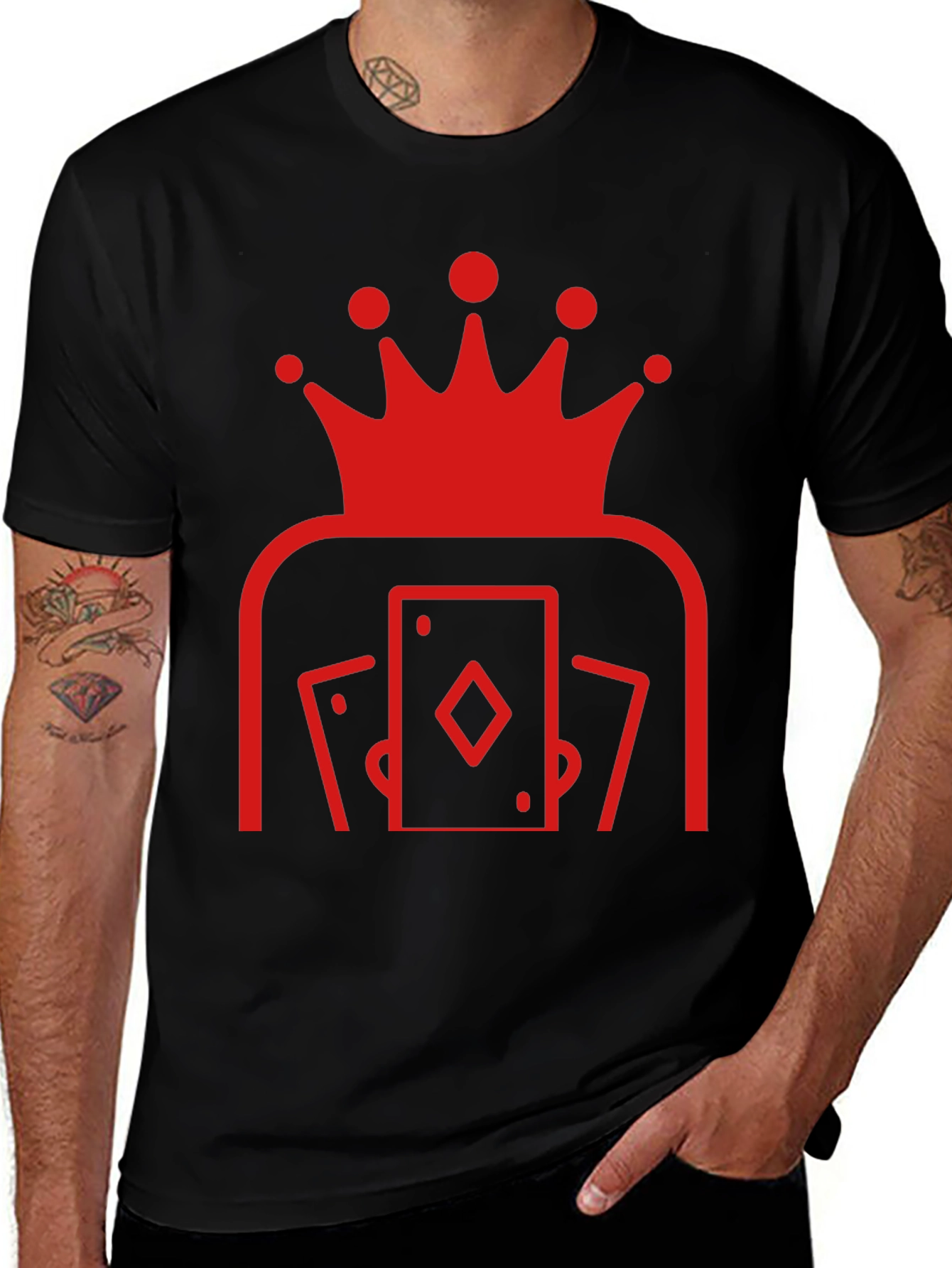 King of Cards Black Graphic Tee