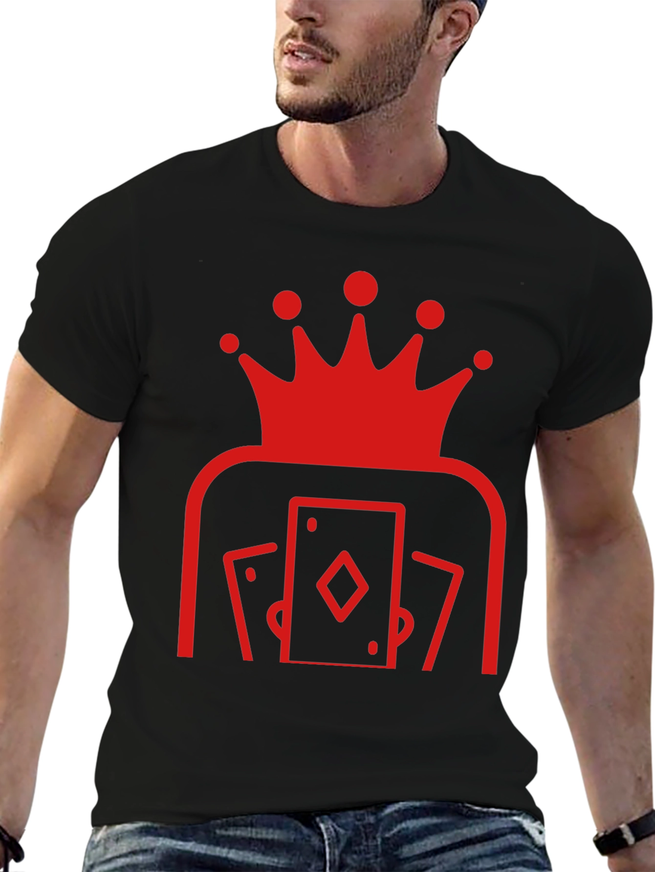King of Cards Black Graphic Tee