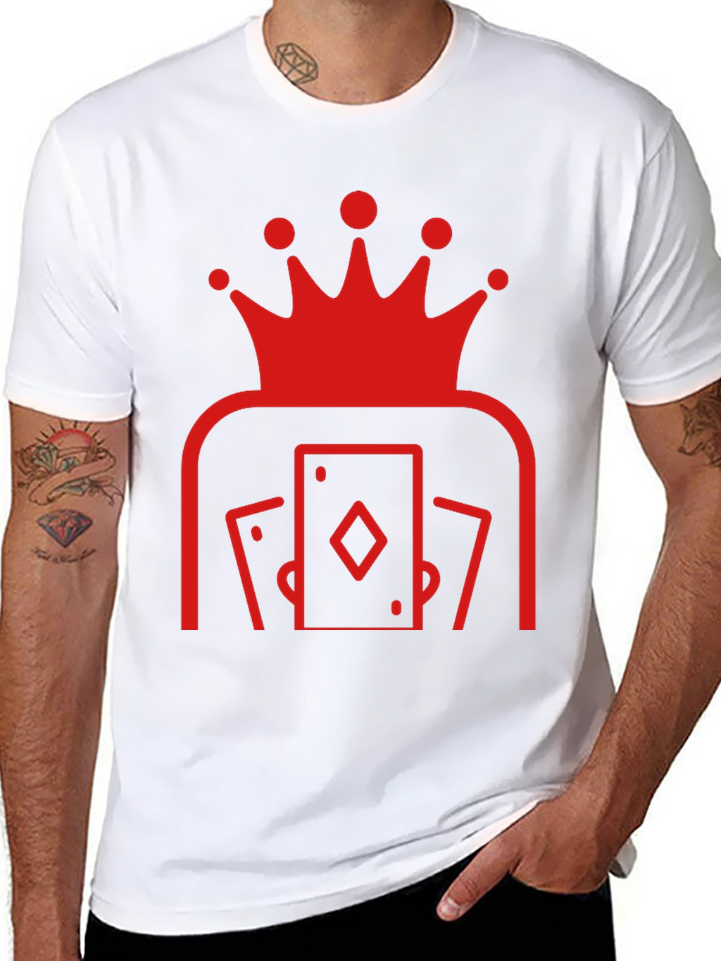 King of Cards Black Graphic Tee