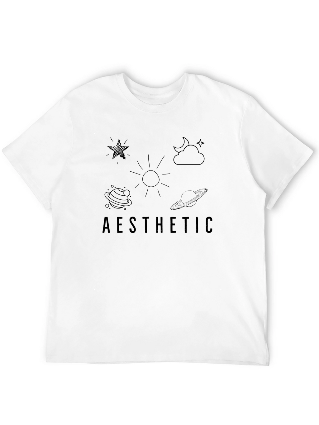 Aesthetic Graphic Tee - Celestial Design