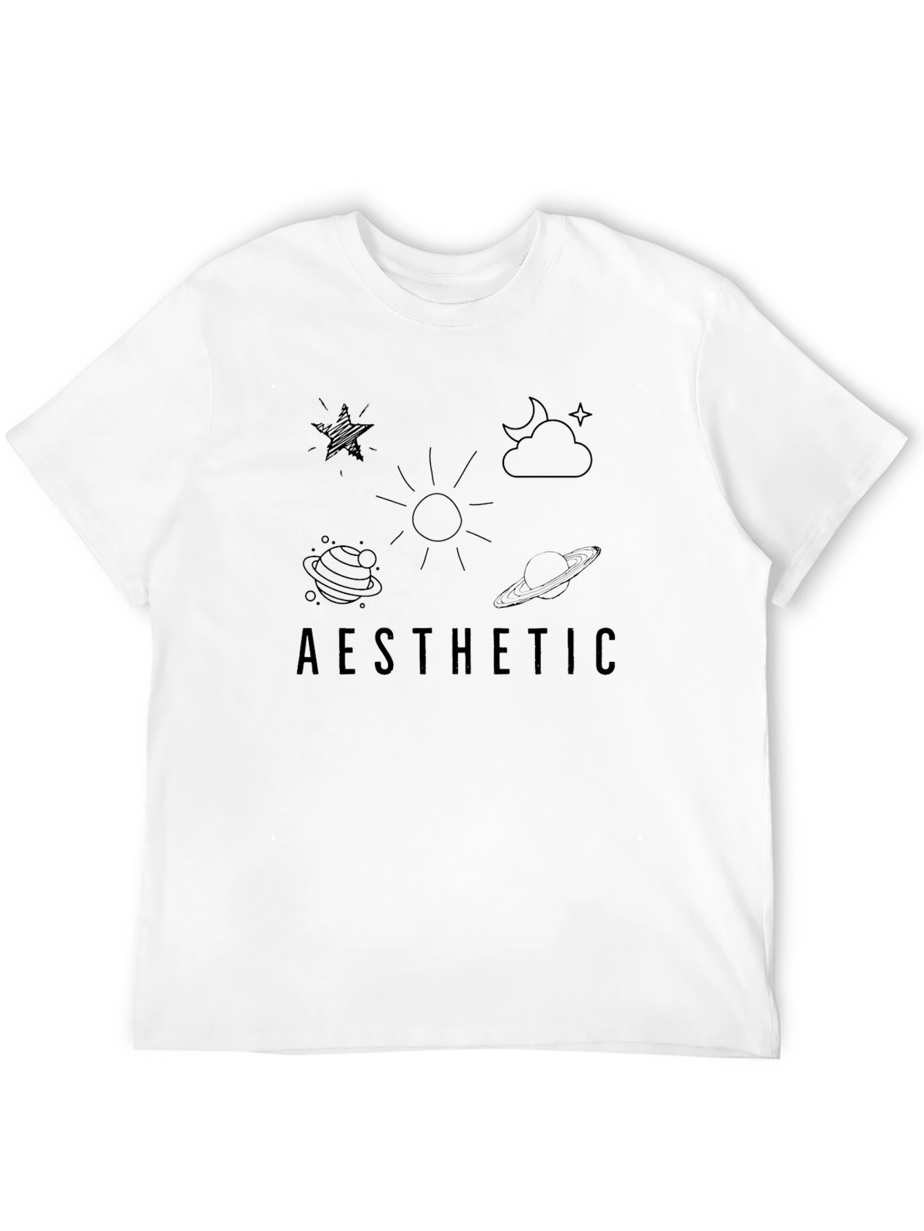 Aesthetic Graphic Tee - Celestial Design