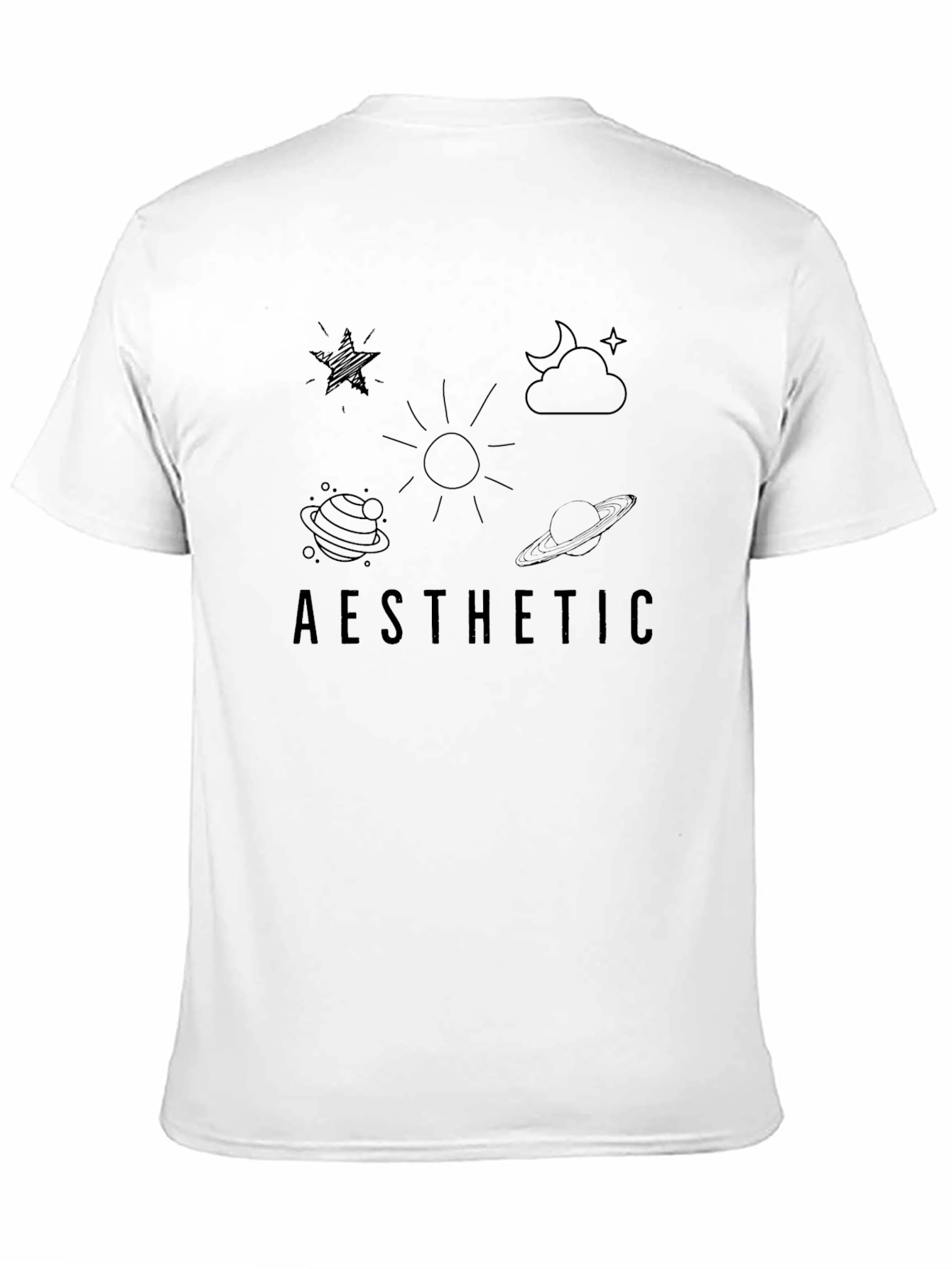 Aesthetic Graphic Tee - Celestial Design