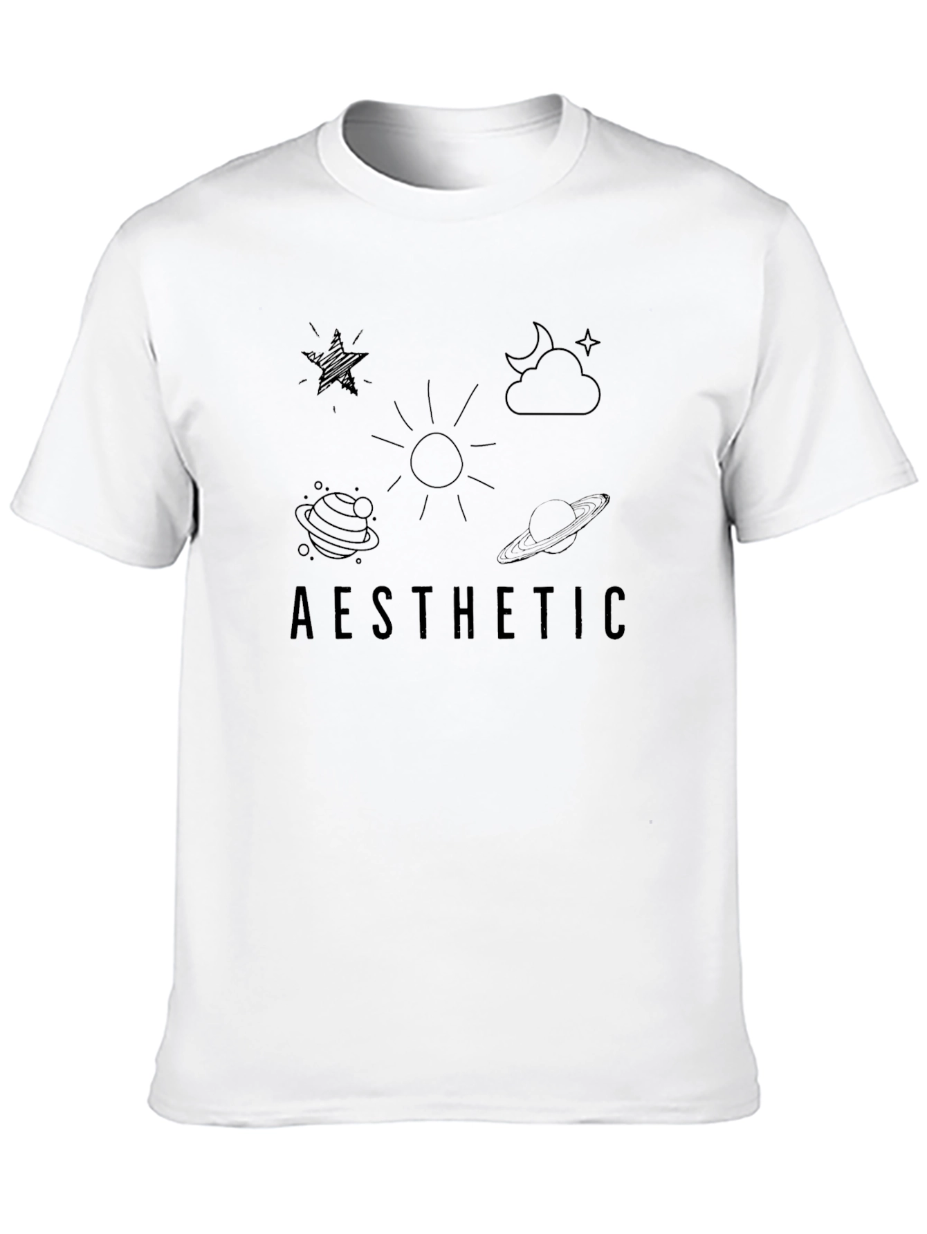 Aesthetic Graphic Tee - Celestial Design