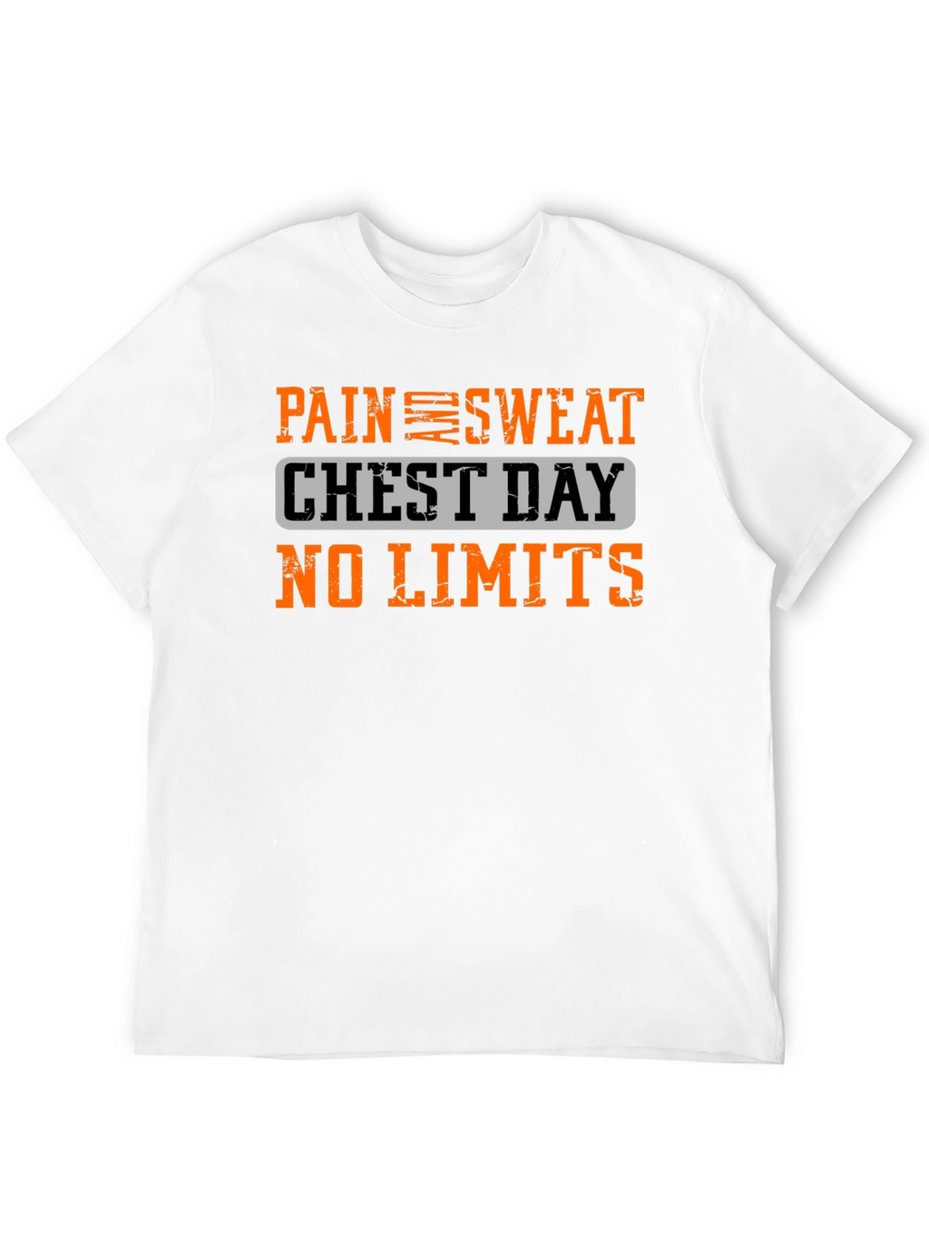 Pain Sweat Chest Day No Limits Black T-Shirt