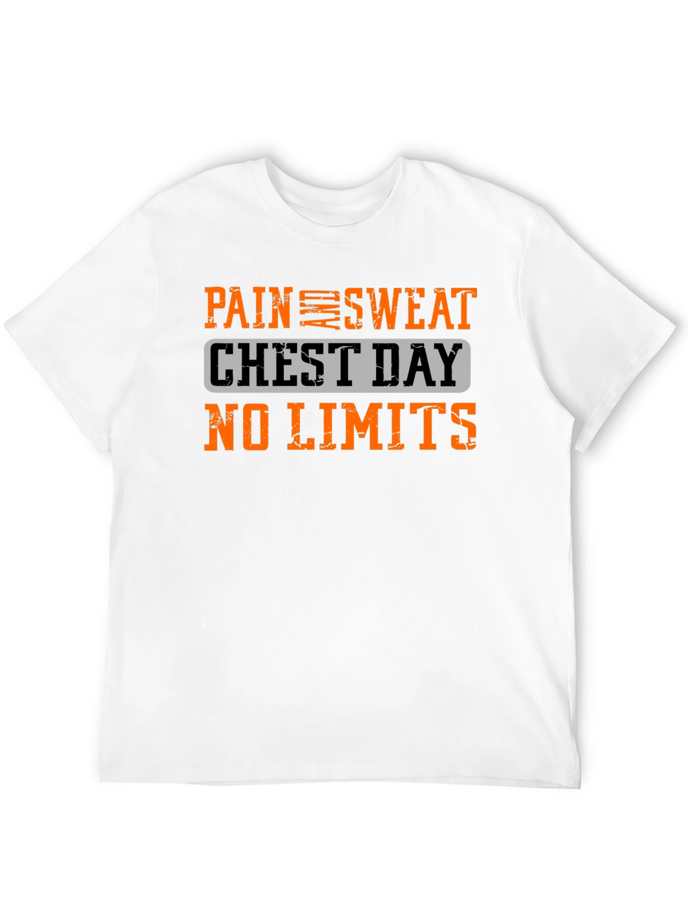 Pain Sweat Chest Day No Limits Black T-Shirt