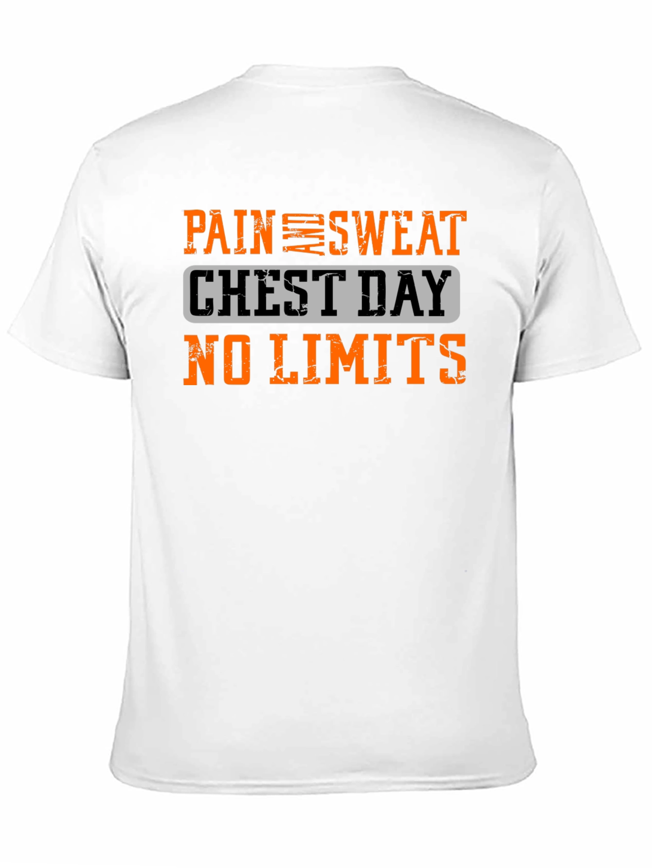 Pain Sweat Chest Day No Limits Black T-Shirt