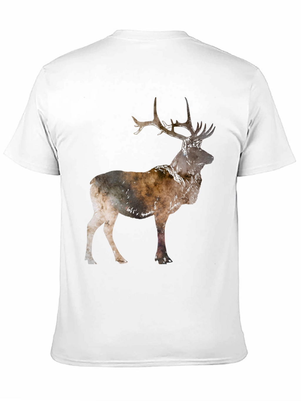 Deer Silhouette Black T-Shirt