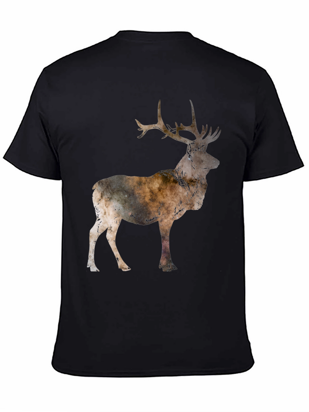 Deer Silhouette Black T-Shirt