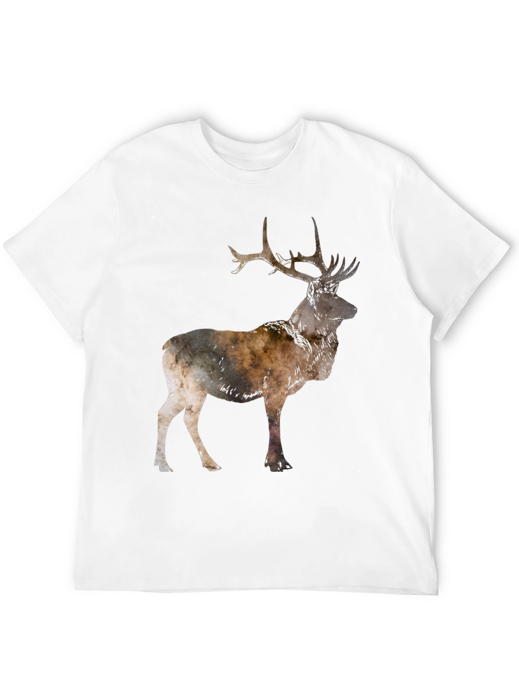 Deer Silhouette Black T-Shirt