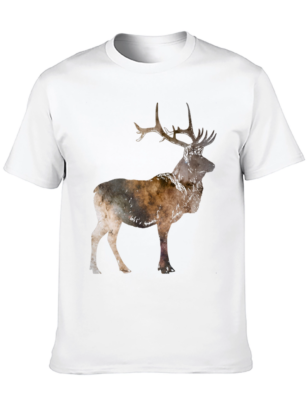 Deer Silhouette Black T-Shirt