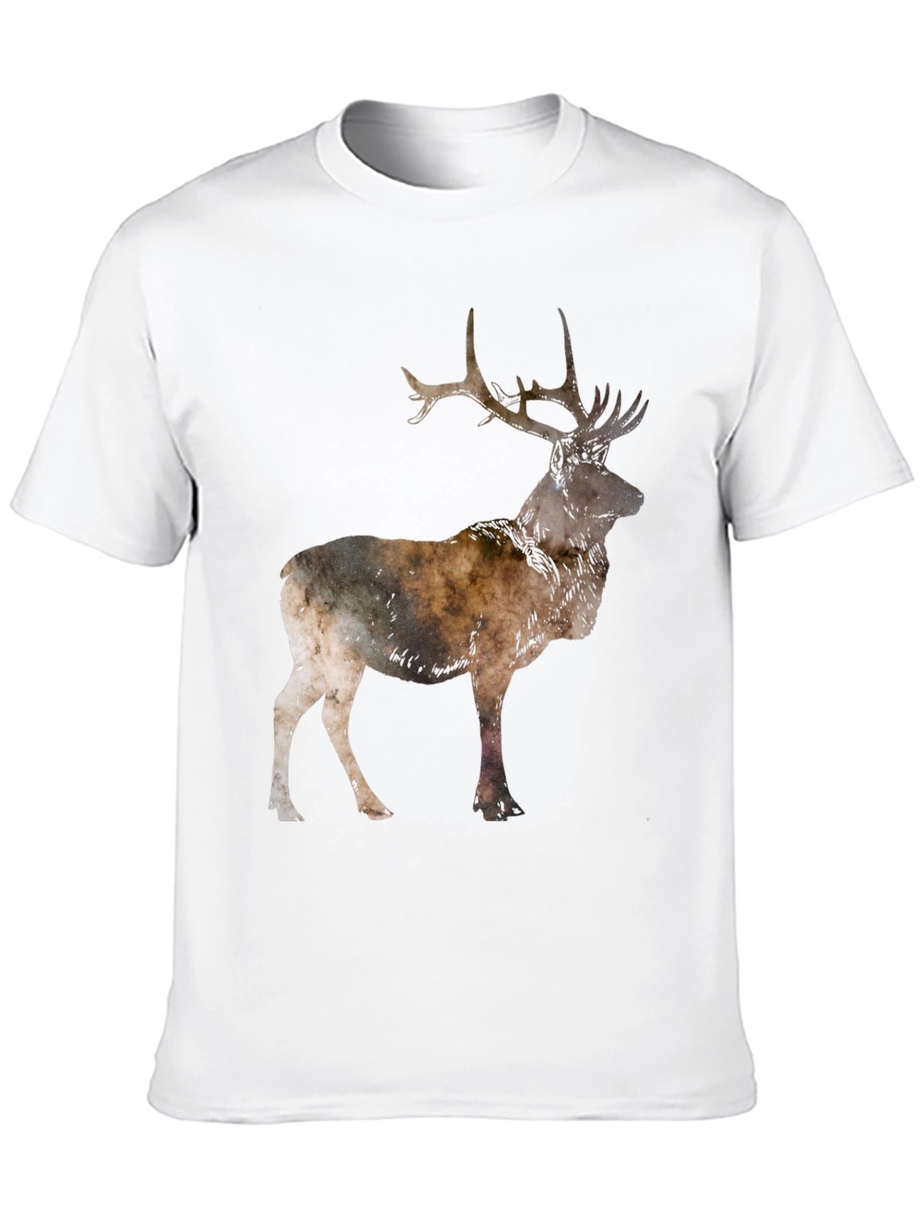 Deer Silhouette Black T-Shirt