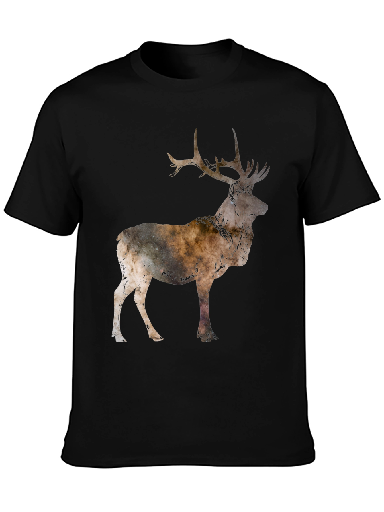 Deer Silhouette Black T-Shirt