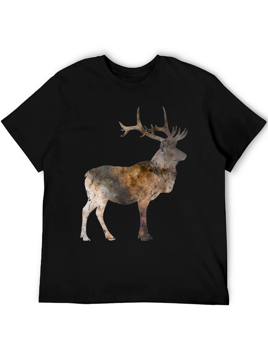Deer Silhouette Black T-Shirt