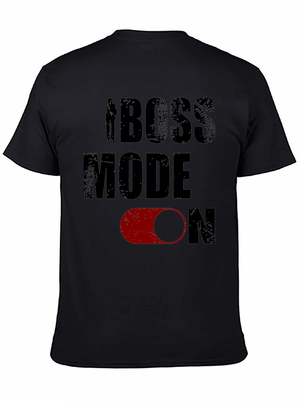 Boss Mode On Mens Black Graphic Tee