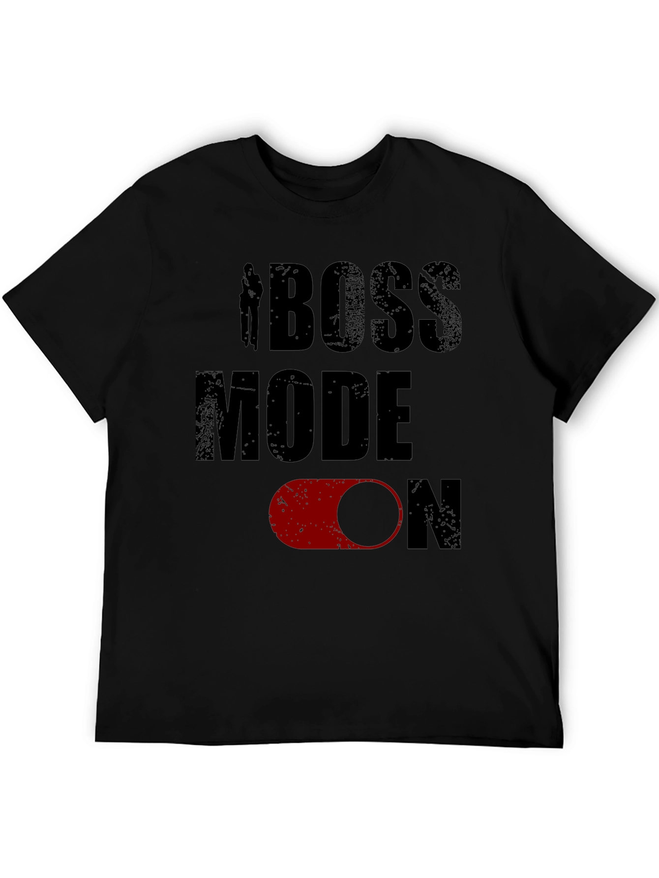 Boss Mode On Mens Black Graphic Tee