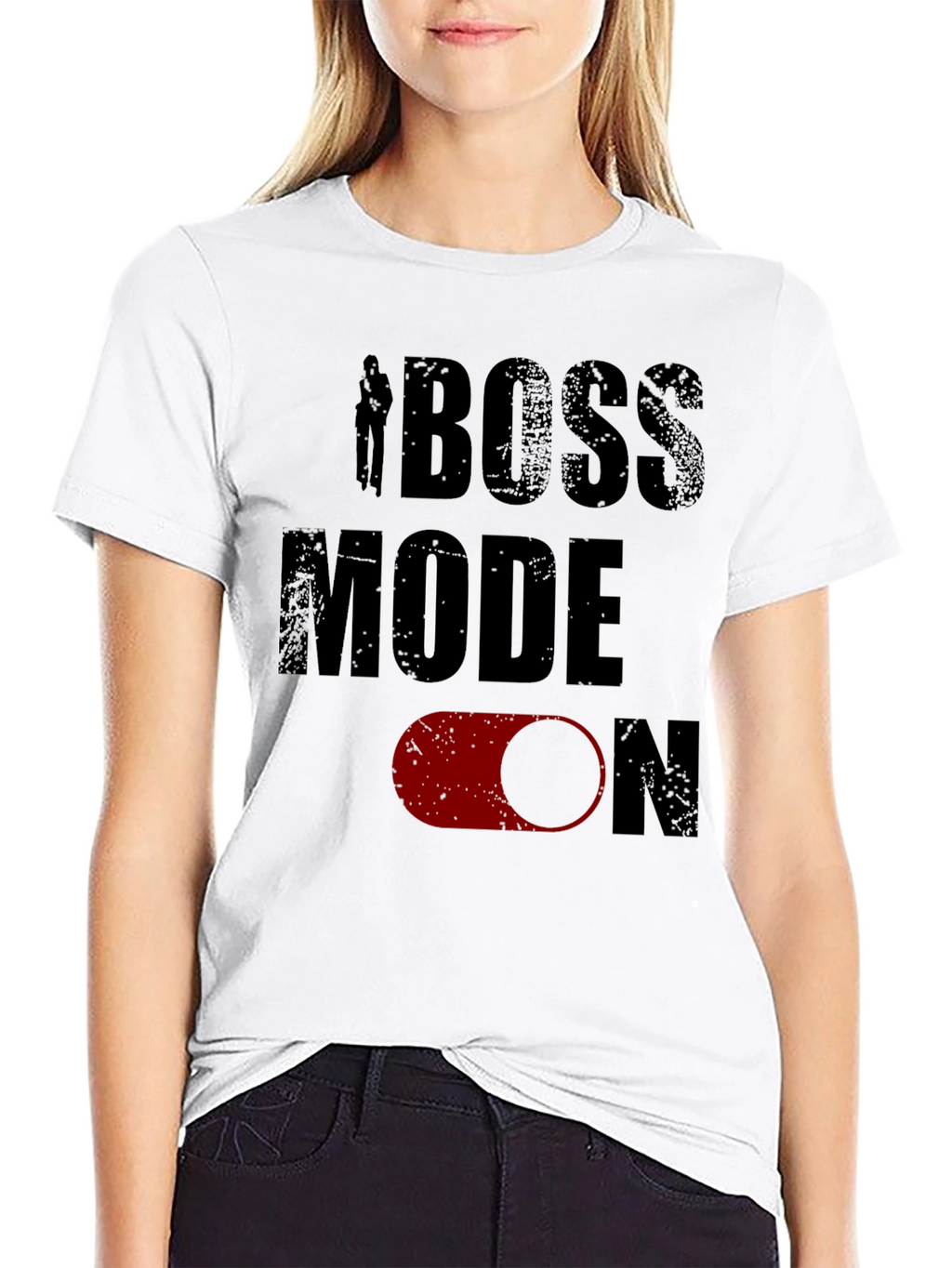 Boss Mode On Mens Black Graphic Tee