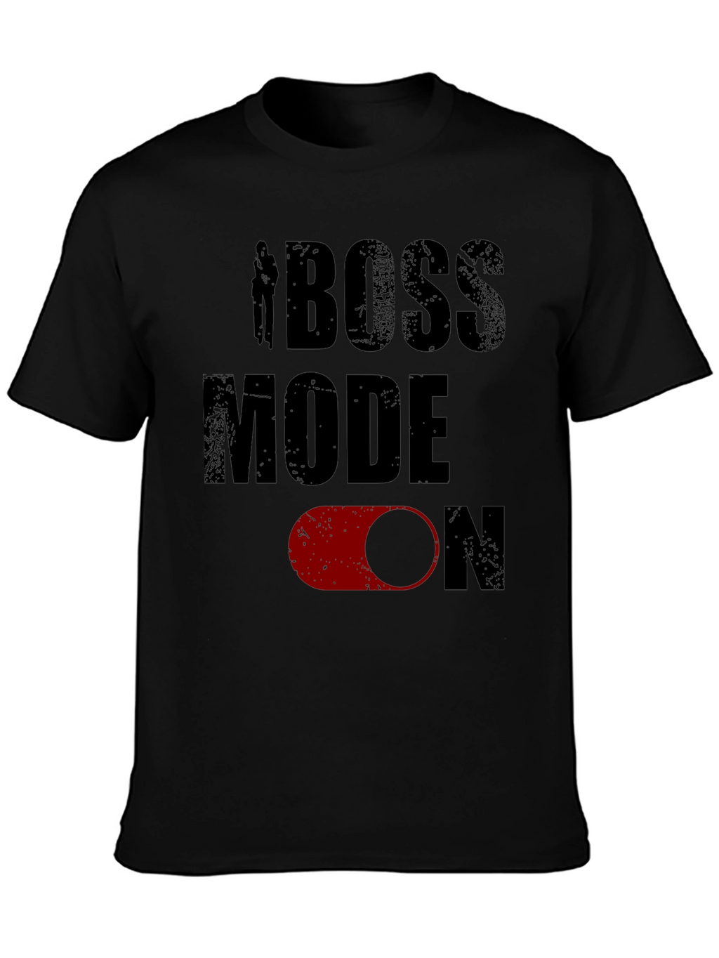Boss Mode On Mens Black Graphic Tee