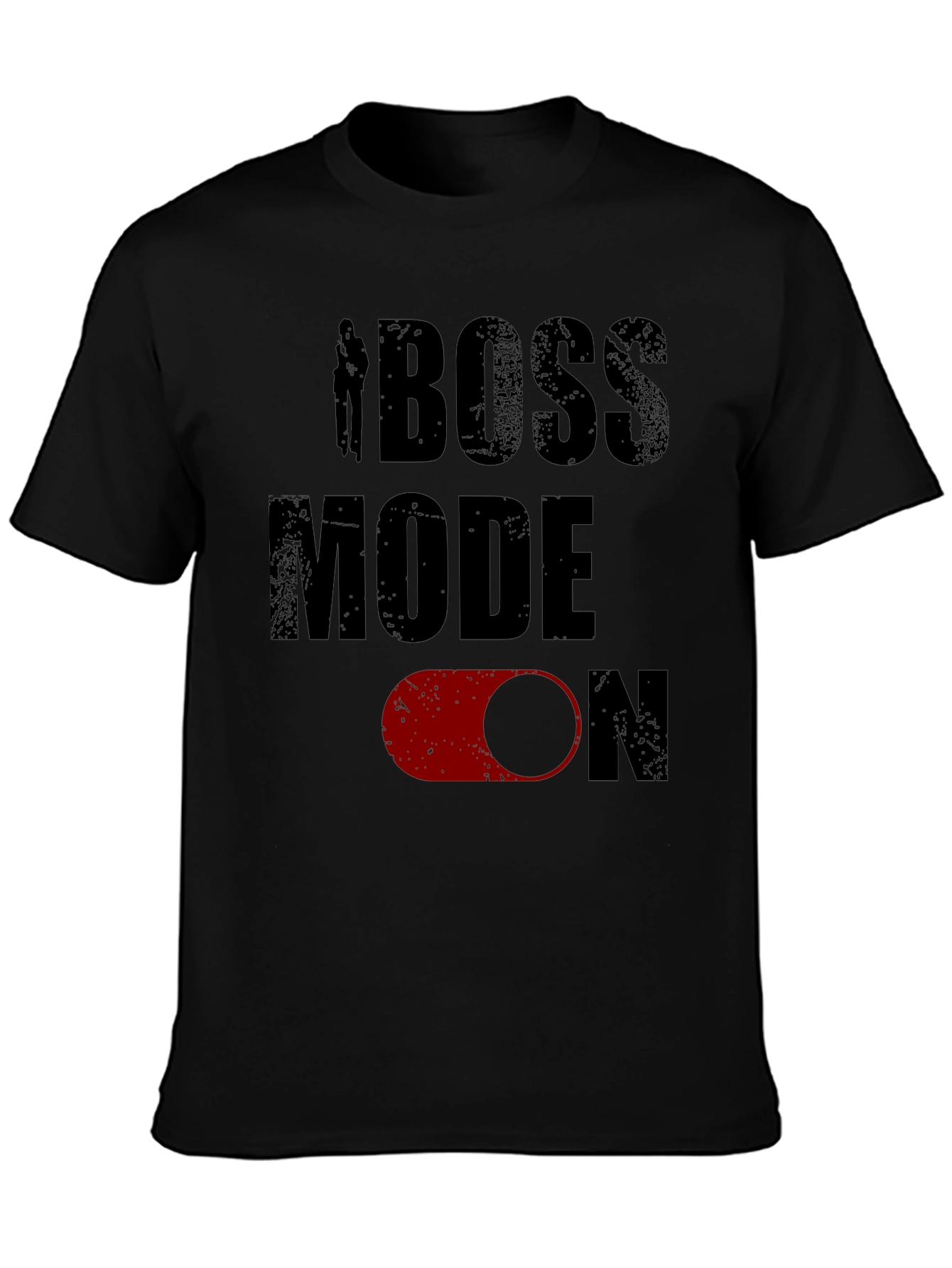 Boss Mode On Mens Black Graphic Tee
