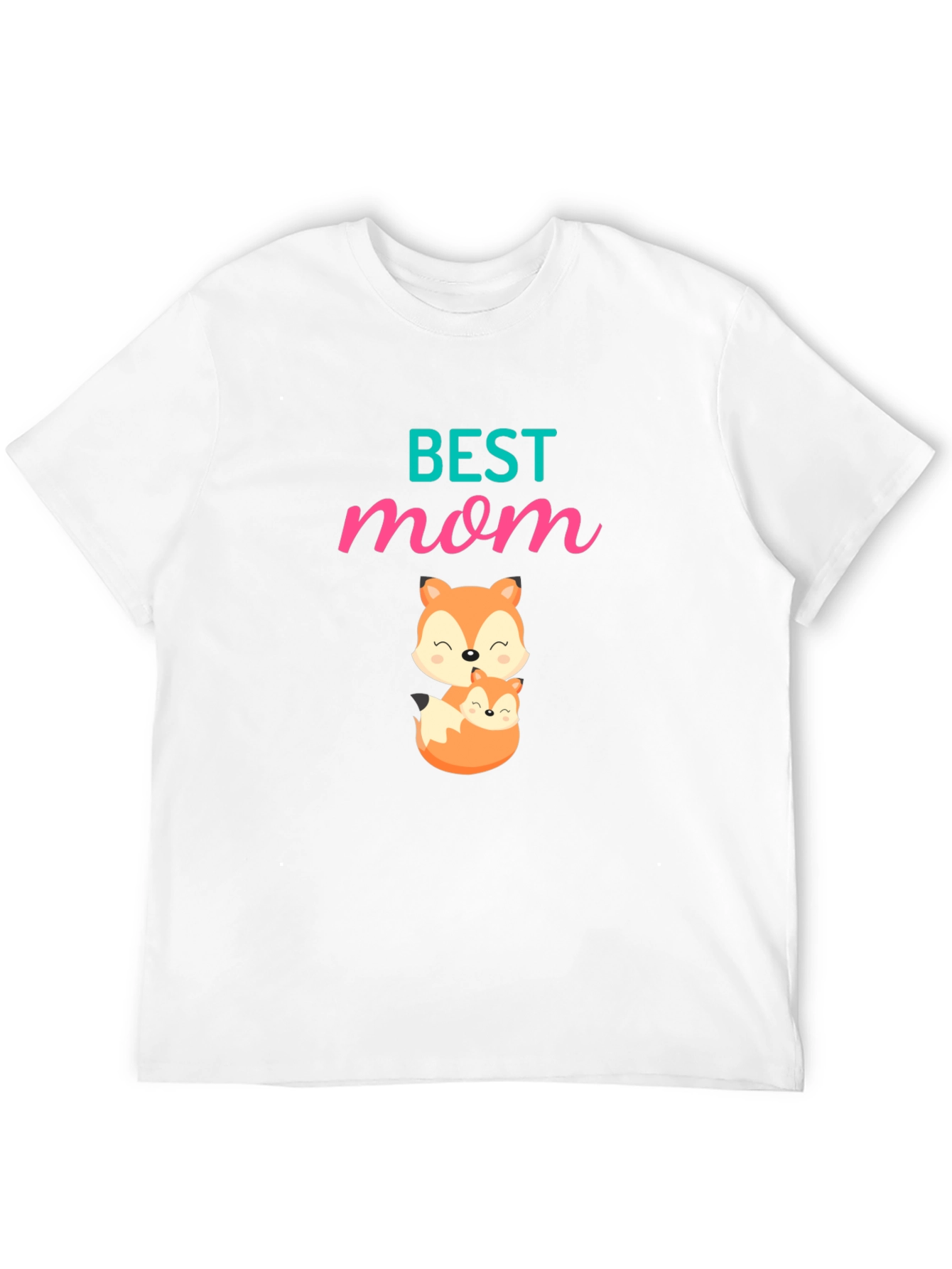 Best Mom Fox Graphic T-Shirt