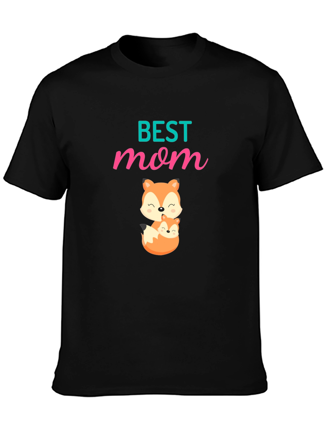 Best Mom Fox Graphic T-Shirt