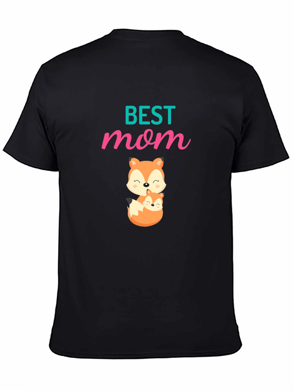 Best Mom Fox Graphic T-Shirt