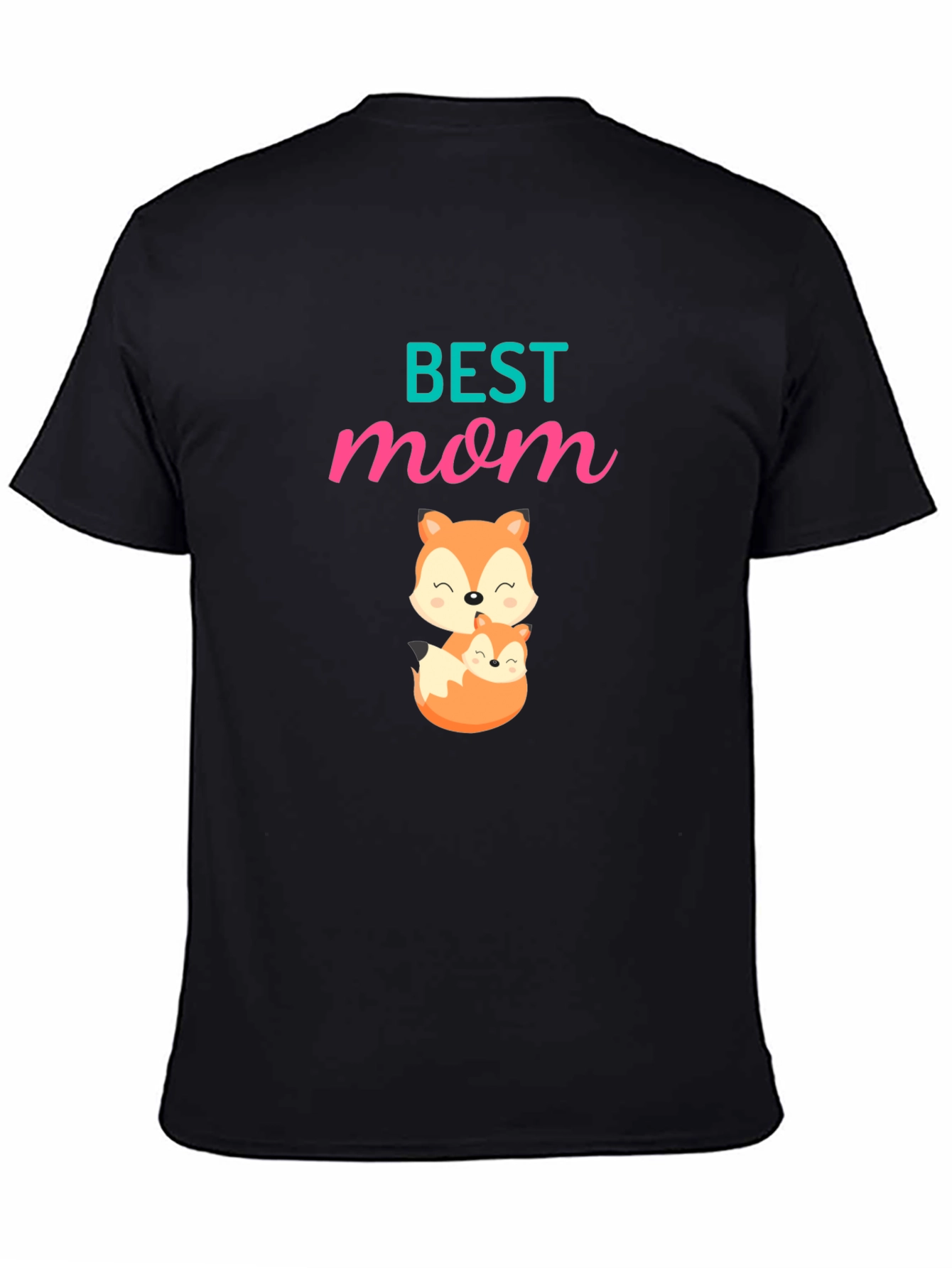 Best Mom Fox Graphic T-Shirt