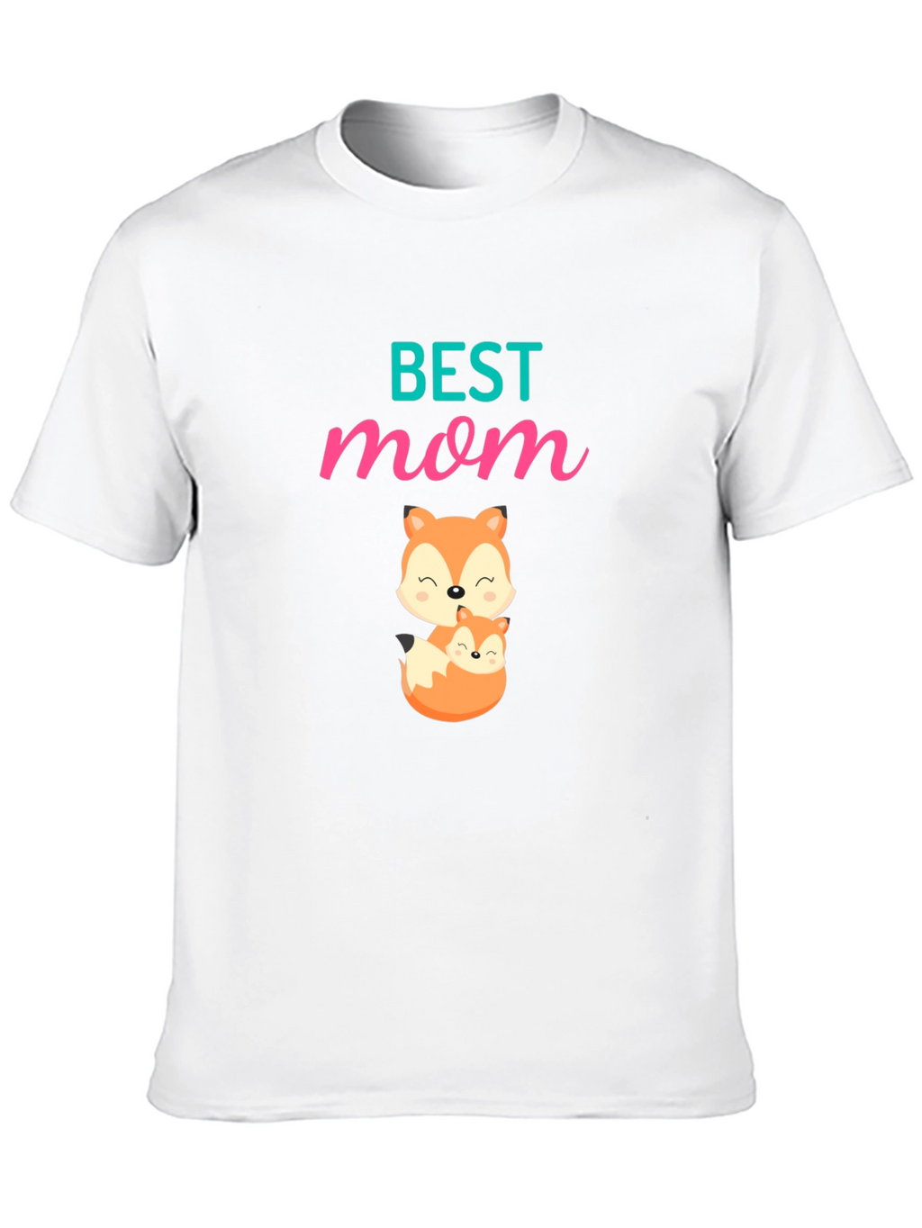 Best Mom Fox Graphic T-Shirt